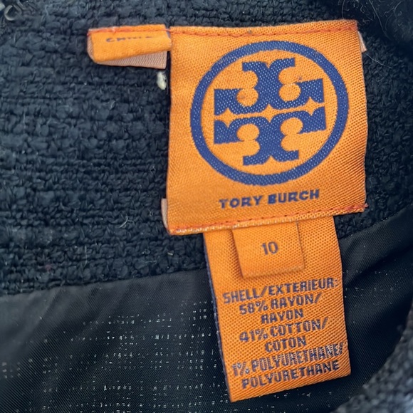 TORY BURCH MINI/MIDI WITH POCKETS AND BACK ZIP. LADIES SIZE TEN 10 - Picture 4 of 10